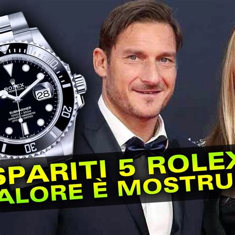 valore rolex di totti|francesco totti moglie.